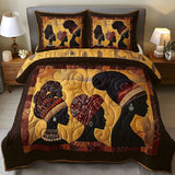 African Glow 3-Piece Quilted Style Bedding