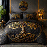 Eternal Tree 3-Piece Quilted Bedding Set