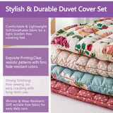 Crimson Skull 3-Piece Quilt Style Duvet Cover Set