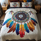 Colorful Dream Catcher 3-Piece Quilted Style Bedding