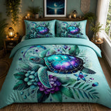 Galaxy Turtle 3-Piece Duvet Cover Set
