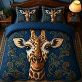 Golden Giraffe 3-Piece Quilted Bedding Set