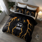 Thunder Lion 3-Piece Duvet Cover Set