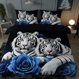 Midnight Love 3-Piece Quilted Style Bedding