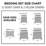 Crimson Skull 3-Piece Quilt Style Duvet Cover Set